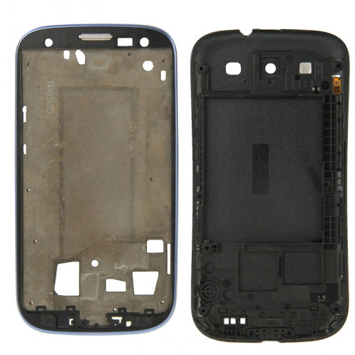 iPartsBuy pleine couverture de la plaque frontale pour Samsung Galaxy SIII LTE / i9305 (bleu) SI538L1843-07