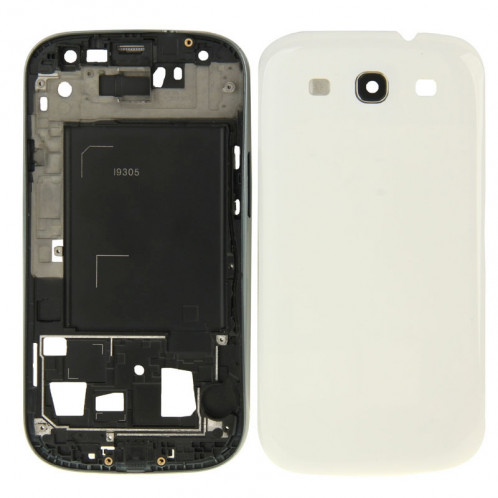 iPartsBuy pleine couverture de plaque frontale pour Samsung Galaxy SIII LTE / i9305 (blanc) SI538W1701-07