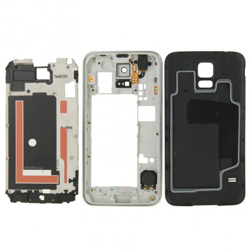 iPartsBuy Remplacement complet de la couverture de la face avant pour Samsung Galaxy S5 / G9008V (Noir) SI15401955-06