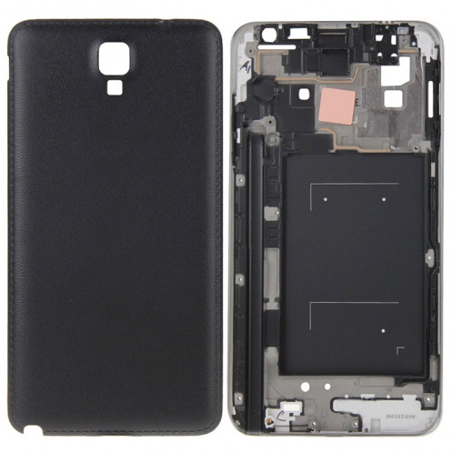 iPartsBuy Remplacement de la couverture du logement complet (boîtier avant LCD Cadre lunette + remplacement de la couverture arrière de la batterie) pour Samsung Galaxy Note 3 Neo / N7505 (Noir) SI124B67-08