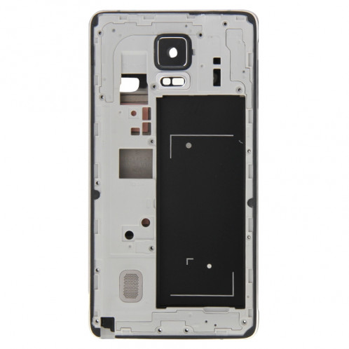 iPartsBuy Remplacement de la couverture de logement complet (logement avant cadre LCD cadre lunette + cadre médian Bazel plaque arrière boîtier de remplacement lentille de la caméra) pour Samsung Galaxy Note 4 / SI162B405-09