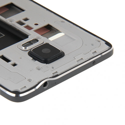 iPartsBuy Remplacement de la couverture de logement complet (logement avant cadre LCD cadre lunette + cadre médian Bazel plaque arrière boîtier de remplacement lentille de la caméra) pour Samsung Galaxy Note 4 / SI162B405-09
