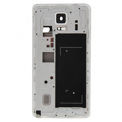 iPartsBuy Remplacement de la couverture de logement complet (logement avant cadre LCD cadre lunette + cadre médian Bazel plaque arrière logement de lentille de caméra de remplacement) pour Samsung Galaxy Note 4 / SI162W334-09