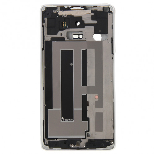 iPartsBuy Remplacement de la couverture de logement complet (logement avant cadre LCD cadre lunette + cadre médian Bazel plaque arrière logement de lentille de caméra de remplacement) pour Samsung Galaxy Note 4 / SI162W334-09