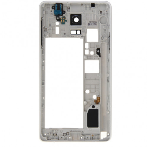 iPartsBuy Couvercle du boîtier complet (cadre du cadre Bazel arrière de la plaque d'appareil photo boîtier de la lentille + couvercle arrière de la batterie) pour Samsung Galaxy Note 4 / N910V (blanc) SI169W677-08