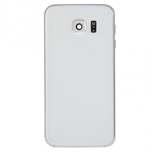 iPartsBuy Remplacement de la couverture de logement complet (panneau de lentille de logement de la plaque arrière + remplacement de la couverture arrière de la batterie) pour Samsung Galaxy S6 / G920F (blanc) SI180W1239-09