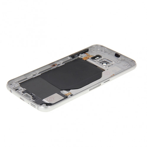 iPartsBuy Remplacement de la couverture de logement complet (panneau de lentille de logement de la plaque arrière + remplacement de la couverture arrière de la batterie) pour Samsung Galaxy S6 / G920F (blanc) SI180W1239-09
