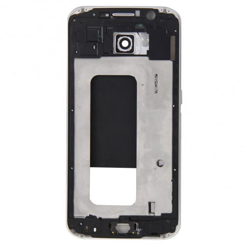 iPartsBuy Remplacement de la couverture de logement complet (boîtier avant LCD cadre lunette + logement de la plaque arrière logement de la lentille de remplacement de la caméra) pour Samsung Galaxy S6 / G920F (blanc) SI181W1502-09