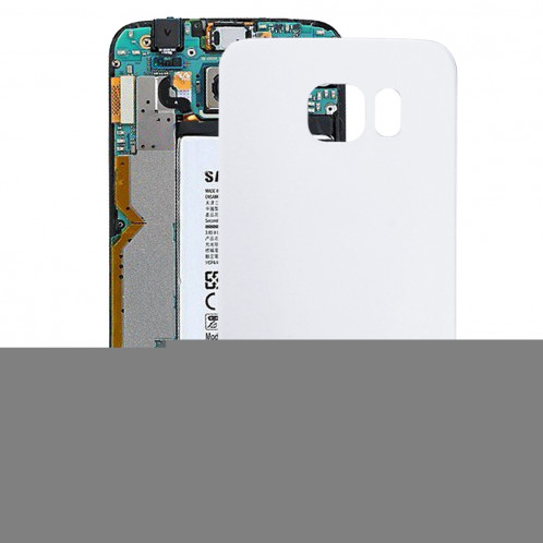 iPartsAcheter pour Samsung Galaxy S6 bord / G925 couvercle arrière de la batterie (blanc) SI189W1309-06