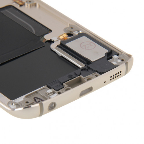 iPartsAchet couvercle du boîtier complet (plaque de logement arrière de la lentille de la caméra + panneau arrière de la batterie) pour Samsung Galaxy S6 Edge / G925 (Gold) SI192J937-09