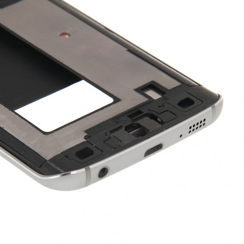 iPartsBuy Couvercle du boîtier complet (boîtier avant LCD cadre lunette + plaque arrière logement caméra lentille panneau) pour Samsung Galaxy S6 Edge / G925 (gris) SI195H804-09
