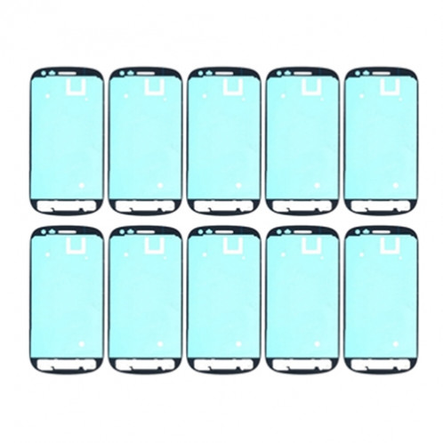 10 PCS iPartsAcheter le panneau de logement avant adhésif autocollant de remplacement pour Samsung Galaxy SIII mini / i8190 S14011433-03