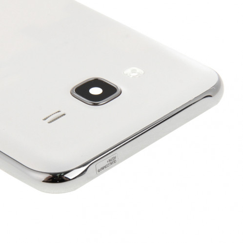 iPartsBuy Remplacement complet de la couverture du logement (cadre central Bazel + couvercle arrière de la batterie) pour Samsung Galaxy J5 (2015) / J500 (blanc) SI42141663-09