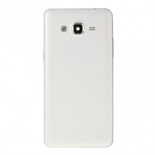 iPartsAcheter pour Samsung Galaxy Grand Prime / G530 (Version Double carte SIM) Couvercle du boîtier complet (cadre médian Bazel + couvercle arrière de la batterie) + bouton d'accueil (blanc) SI219W1241-010