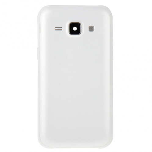 iPartsBuy Remplacement complet de la couverture du boîtier (cadre intermédiaire Bazel + couvercle arrière de la batterie) + Remplacement du bouton de la maison pour Samsung Galaxy J1 / J100 (blanc) SI224W1152-010