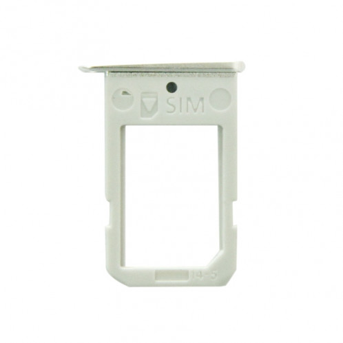 Plateau de carte unique pour Samsung Galaxy S6 bord / G925 (blanc) SP002W56-04