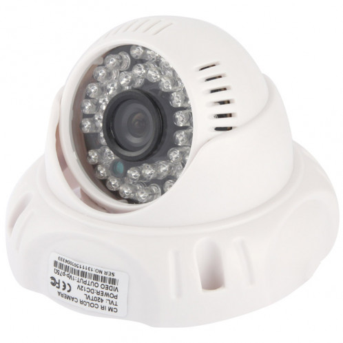 Caméra infrarouge matérielle de couleur d'ABS de lentille de CMOS 420TVL 3,6mm avec 36 LED, distance d'IR: 20m SH0268722-08