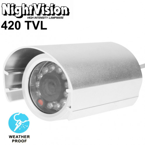 1/3 pouce Sony 420TVL 6mm objectif fixe Array LED et caméra vidéo couleur CCD étanche sans support, Distance IR: 20m SH602A1939-07
