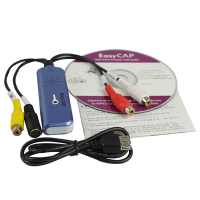 Capture et montage vidéo Easycap USB 2.0 avec audio (prend en charge NTSC / PAL / SECAM, format vidéo) (bleu) SH0905824-06