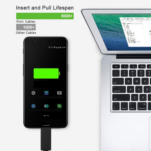 Câble USB 2.0 vers USB 3.1 Type-C de 1 m, Câble USB 2.0 vers USB 3.1 Type-C de 1 m (noir) SH456B1842-07