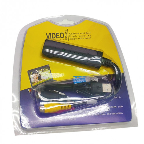 DVD Maker USB 2.0 Capture et édition vidéo (Easy CAP), prise en charge du format de compression MPEG-1 / MPEG-2, puce: EM2860, DC60 + SH050B1160-012