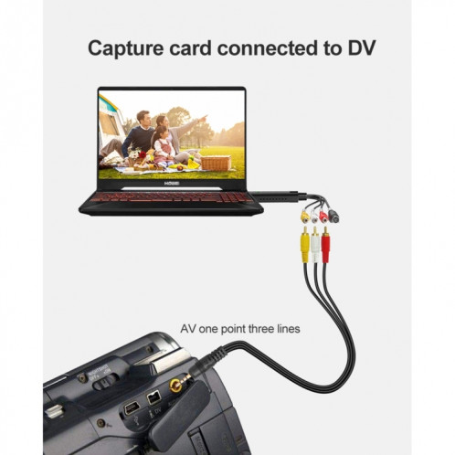 DVD Maker USB 2.0 Capture et édition vidéo (Easy CAP), prise en charge du format de compression MPEG-1 / MPEG-2, puce: EM2860, DC60 + SH050B1160-012