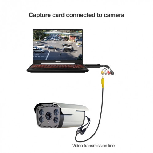 DVD Maker USB 2.0 Capture et édition vidéo (Easy CAP), prise en charge du format de compression MPEG-1 / MPEG-2, puce: EM2860, DC60 + SH050B1160-012