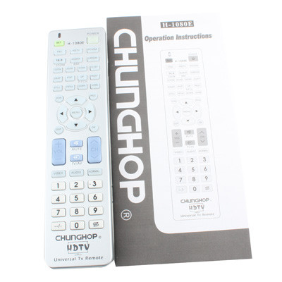 Télécommande universelle Chunghop avec fonction de navigation HDTV spécifique (H-1080E) (argent) SC1013828-05