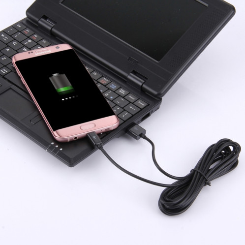 Câble de données USB pour port micro USB de 3 m, Câble de données USB avec port micro USB de 3 m (noir) SH-1101654-04
