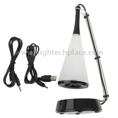 Touch Sensor USB lampe de bureau LED + mini haut-parleur Bluetooth V4.0 (noir) ST131B0-08