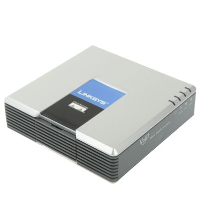 Débloqué LINKSYS SPA2102 VOIP PSTN Téléphone Adaptateur avec 2x FXS + WAN Port SU0107804-08