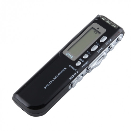 Enregistreur vocal numérique 4 Go, lecteur MP3 Dictaphone, enregistrement téléphonique par support, fonction VOX (noir) SH10311625-08
