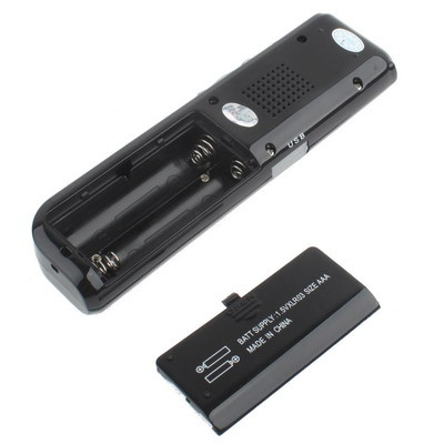 Enregistreur vocal numérique 8 Go Dictaphone Lecteur MP3, Enregistrement téléphonique, Fonction VOX, Alimentation: 2 piles AAA (Noir) SH10321922-08