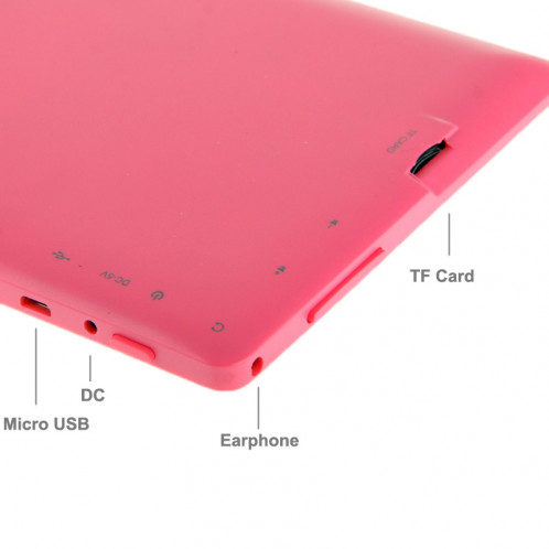 Tablet PC, 7,0 pouces, 512 Mo + 8 Go, Android 4.0, Allwinner A33 Quad Core 1,5 GHz (rose) ST107F1081-013