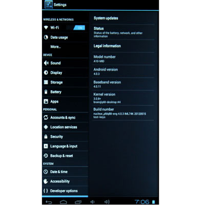 7.0 pouces Tablet PC, 512 Mo + 4 Go, Android 4.2.2, 360 degrés de rotation du menu, Allwinner A33 Quad-core, Bluetooth, WiFi (rouge) S7588R1361-09