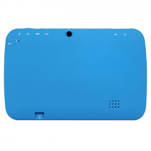 M755 Tablet PC pour l'éducation des enfants, 7,0 pouces, 512 Mo + 8 Go, Android 5.1 RK3126 Quad Core jusqu'à 1,3 GHz, rotation du menu à 360 degrés, WiFi (bleu) SM01BE471-010