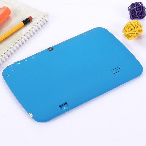 M755 Tablet PC pour l'éducation des enfants, 7,0 pouces, 512 Mo + 8 Go, Android 5.1 RK3126 Quad Core jusqu'à 1,3 GHz, rotation du menu à 360 degrés, WiFi (bleu) SM01BE471-010