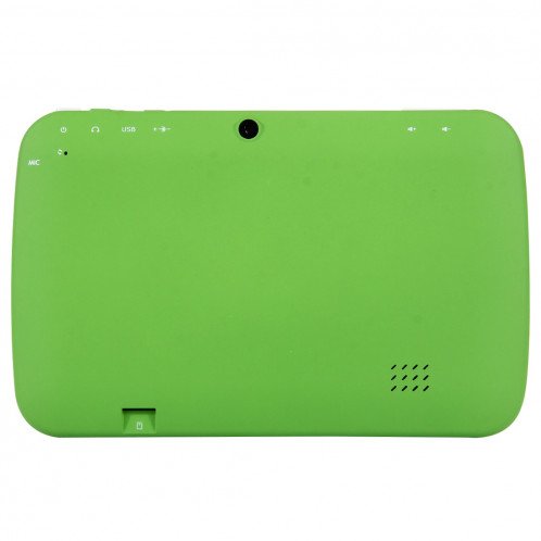 M755 Tablet PC pour l'éducation des enfants, 7,0 pouces, 512 Mo + 8 Go, Android 5.1 RK3126 Quad Core jusqu'à 1,3 GHz, 360 degrés rotation du menu, WiFi (vert) SM001G1366-010