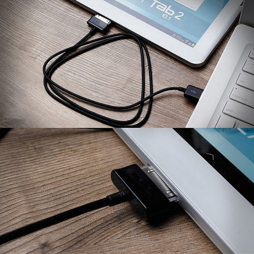 1M 30 broches sur le câble de synchronisation des données USB, Pour Galaxy Tab 7.0 Plus / Galaxy Tab 7.7 / Galaxy Tab 7 / P1000 / Galaxy Tab 10,1 / P7100 / Galaxy Tab 8.9 / P7300 / Galaxy Tab 10.1 / Galaxy Note 10.1 / SH56BL250-06