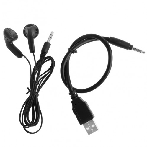 Mini enregistreur vocal 3 en 1 + disque flash de 8 Go + lecteur MP3 (noir) SH02071976-06