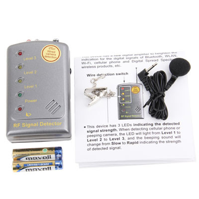 Détecteur de signal RF à sensibilité supérieure / Signaux numériques de Bluetooth / WLAN / Wi-Fi avec sélecteur analogique / numérique (SH-055GRV) (gris) SH10131709-09