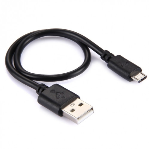 2 cœurs 20 fils de cuivre micro USB au câble de charge USB 2.0, longueur de câble: environ 30 cm SH0358538-04