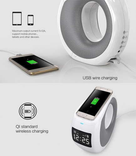 NILLKIN MC1 CE / RoHs / FCC certifié émetteur de charge sans fil standard + Bluetooth haut-parleur, , pour iPhone, Galaxy, Sony, Lenovo, HTC, Huawei, Google, LG, Xiaomi, autres smartphones SN05581232-017