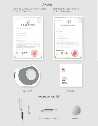 NILLKIN MC1 CE / RoHs / FCC certifié émetteur de charge sans fil standard + Bluetooth haut-parleur, , pour iPhone, Galaxy, Sony, Lenovo, HTC, Huawei, Google, LG, Xiaomi, autres smartphones SN05581232-017