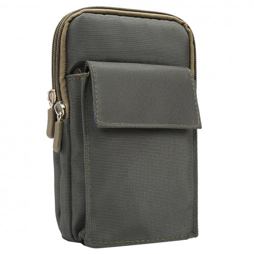 Sac de transport d'épaule de cas de style vertical des hommes de polyester de 6.4 pouces et ci-dessous avec le trou de ceinture et la boucle s'élevante pour l'iPhone, Samsung, Sony, Huawei, Meizu, Lenovo, SH46AG1115-011