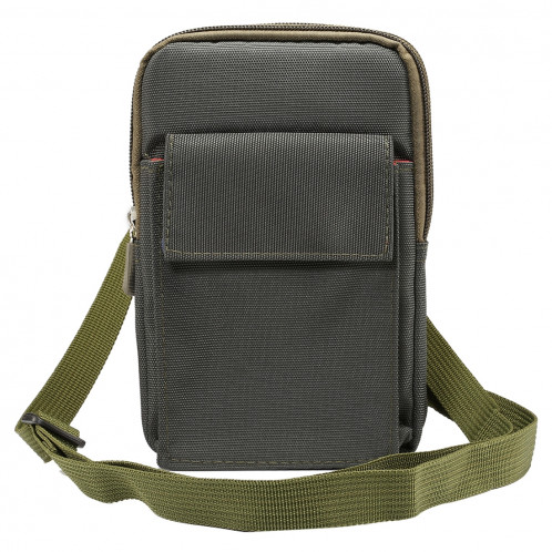 Sac de transport d'épaule de cas de style vertical des hommes de polyester de 6.4 pouces et ci-dessous avec le trou de ceinture et la boucle s'élevante pour l'iPhone, Samsung, Sony, Huawei, Meizu, Lenovo, SH46AG1115-011