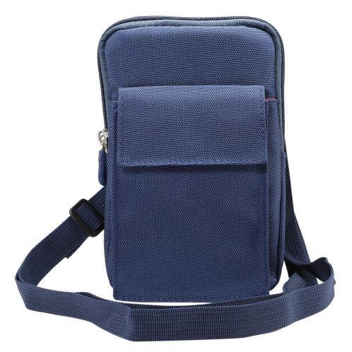 Sac de transport d'épaule de cas de style vertical des hommes de polyester de 6.4 pouces et ci-dessous avec le trou de ceinture et la boucle s'élevante pour l'iPhone, Samsung, Sony, Huawei, Meizu, Lenovo, SH646D288-011