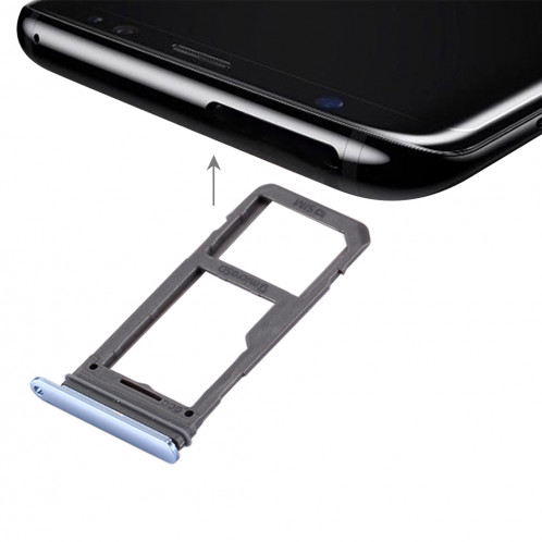 iPartsAcheter pour Samsung Galaxy S8 Carte SIM + Micro SD / Carte SIM (Bleu) SI839L1890-05