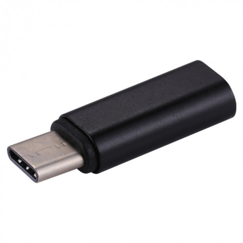 Adaptateur de coque métallique mâle 8 broches femelle vers USB-C / Type-C, Adaptateur de coque métallique mâle 8 broches vers USB-C / Type-C (noir) SH258B46-07