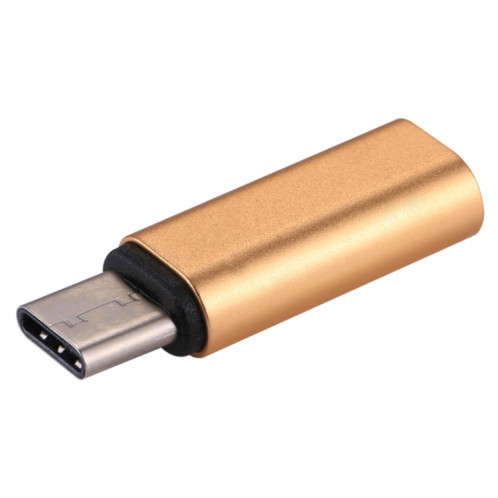 Adaptateur de coque métallique mâle 8 broches femelle vers USB-C / Type-C, Adaptateur de coque métallique mâle 8 broches vers USB-C / Type-C (doré) SH258J1761-07